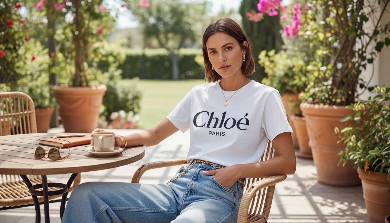 Chloé Monogram Cotton T-Shirt: Easy, Polished Style